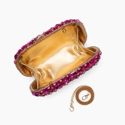 JESSICA RHINESTONES CLUTCH BAG