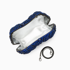 ALYSSA RHINESTONES CLUTCH BAG – BLUE
