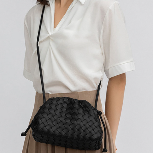 EUPHEMIA WOVEN CLOUD MESSENGER BAG