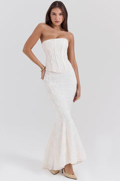 MIRAGE - CLASSIC GROOM CORSET LACE MAXI DRESS