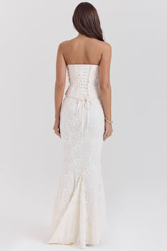 MIRAGE - CLASSIC GROOM CORSET LACE MAXI DRESS