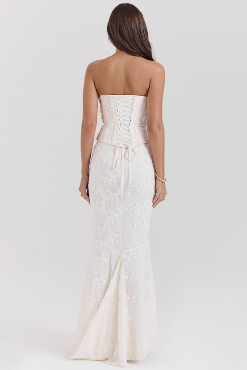 MIRAGE - CLASSIC GROOM CORSET LACE MAXI DRESS