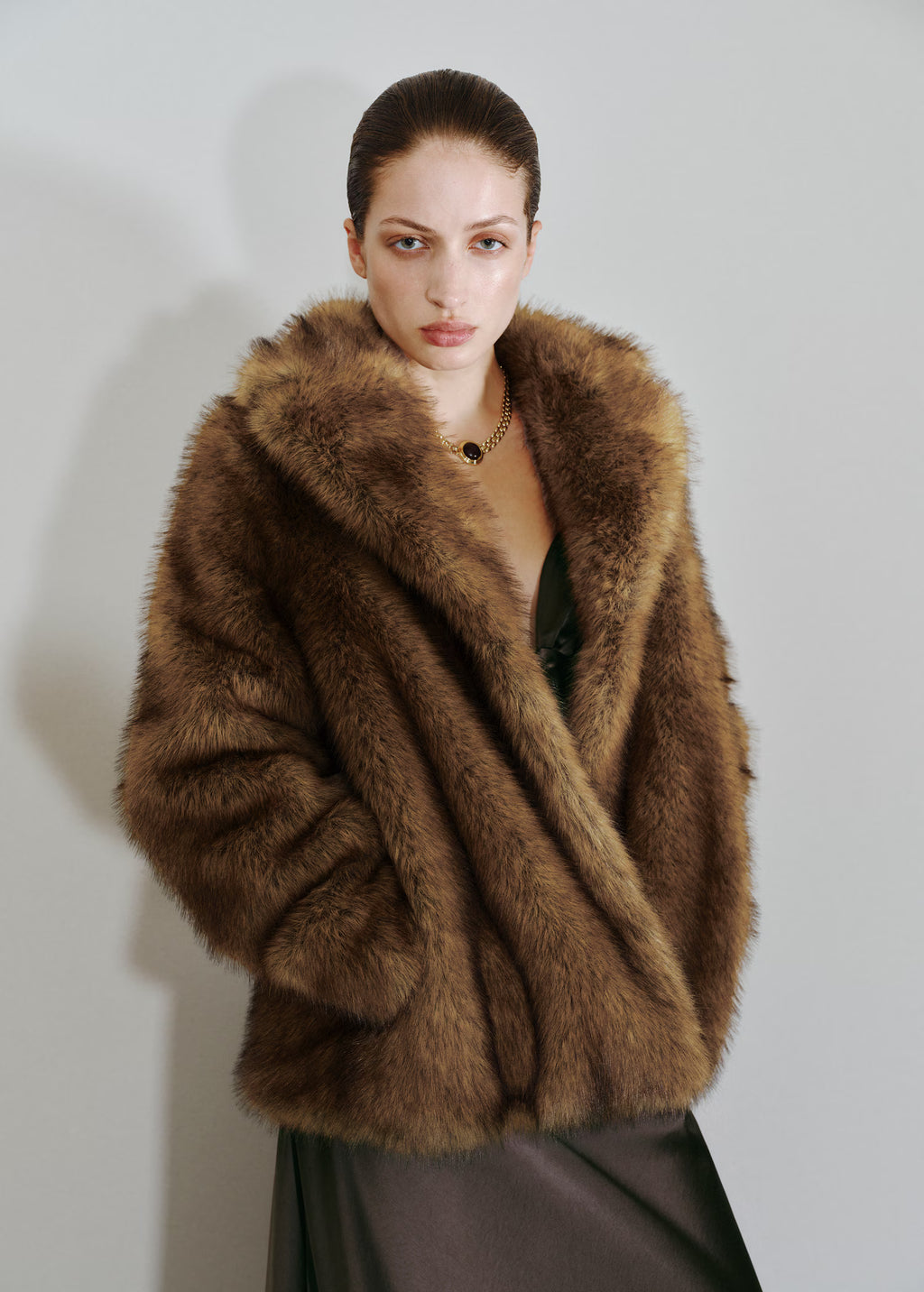 MELLIOU FAUX FUR JACKET