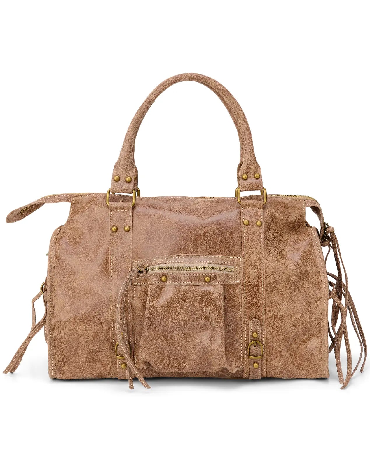 MILA TEDDY BROWN SHOPPER HANDBAG - BROWN