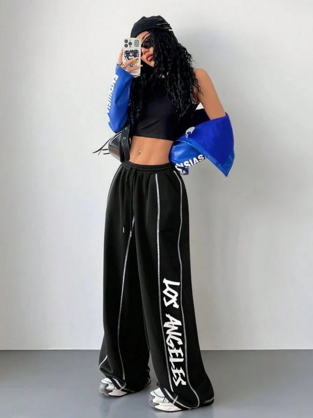 LOS ANGELES JOGGERS WIDE LEG PANTS