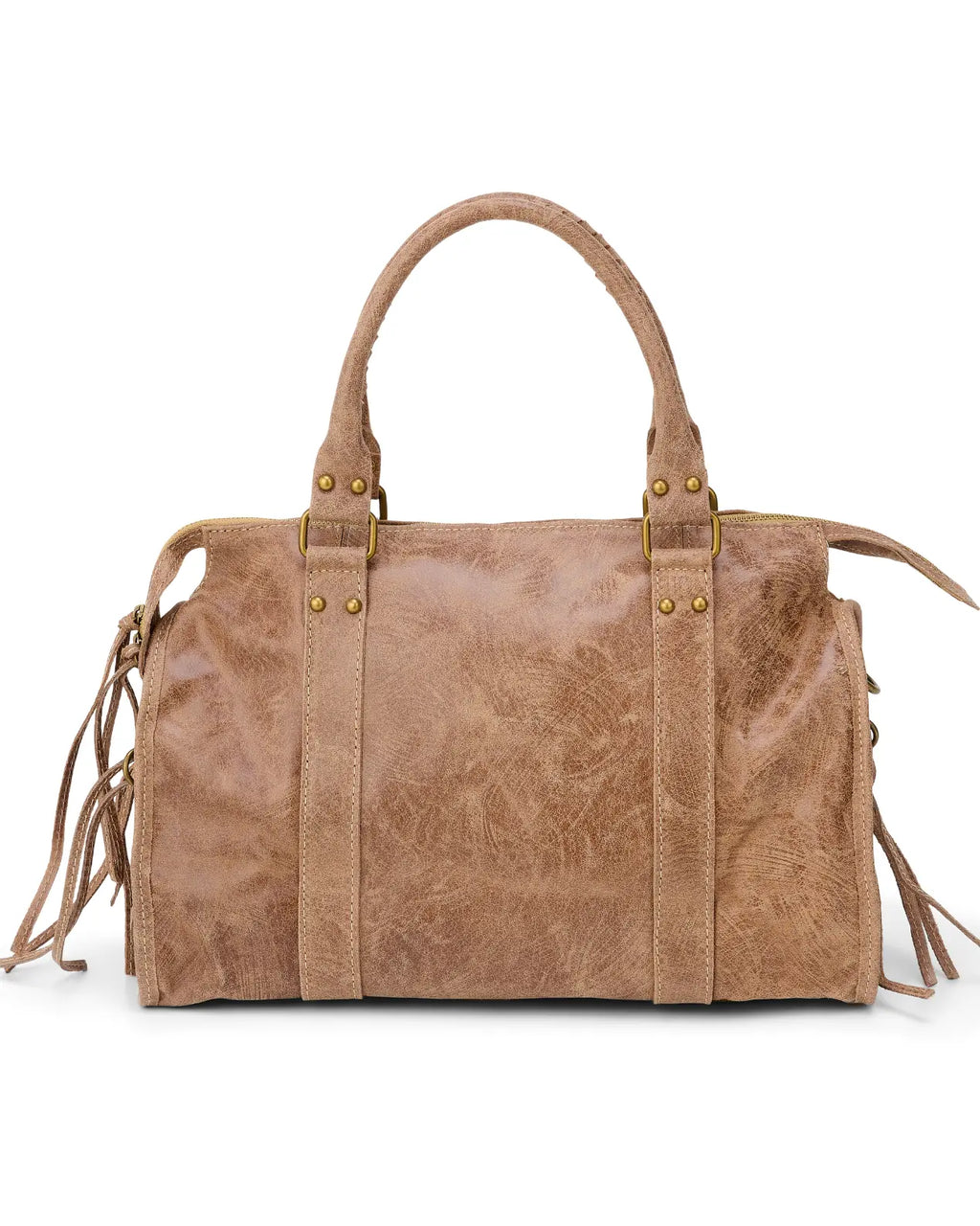 MILA TEDDY BROWN SHOPPER HANDBAG - BROWN