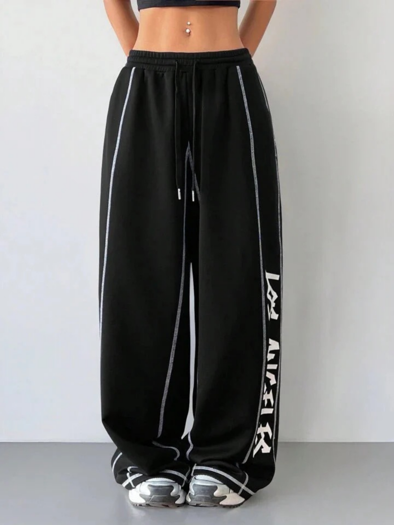 LOS ANGELES JOGGERS WIDE LEG PANTS
