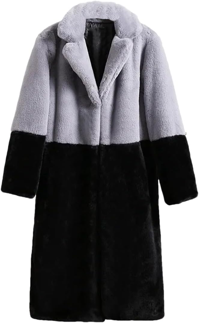 MOI TWO-TONE TEDDY COAT