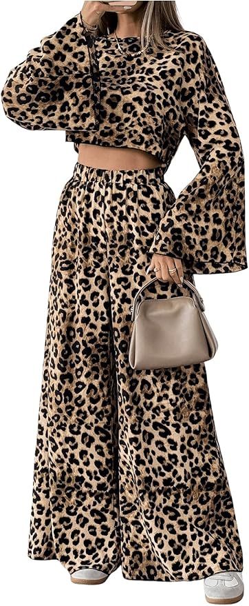 LEO WILDESSE LONG SLEEVE CROP TEE SET