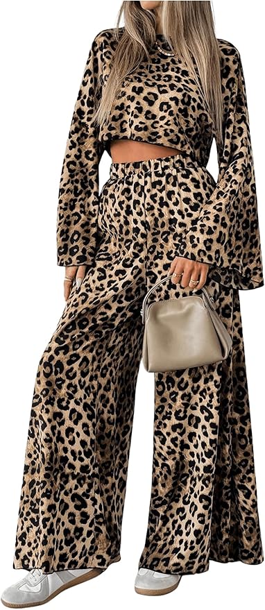 LEO WILDESSE LONG SLEEVE CROP TEE SET