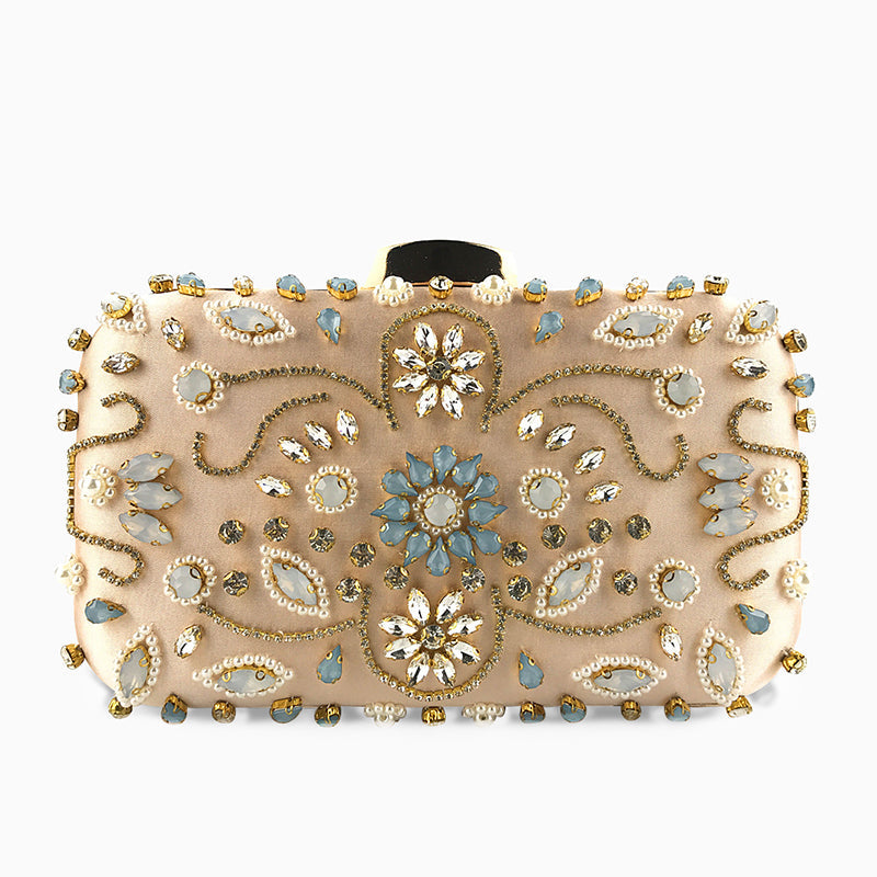 Giselle Bead Embroidered Clutch Bag