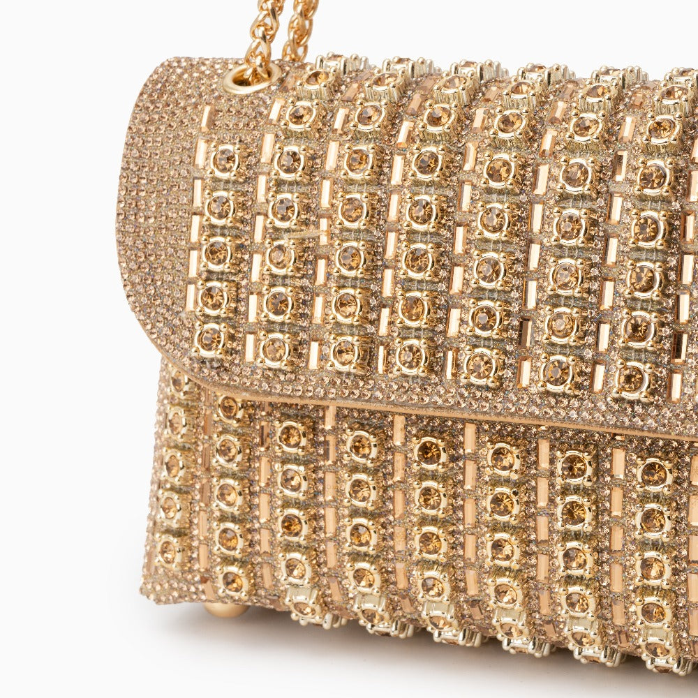 CHANTAL DIAMOND CLUTCH BAG