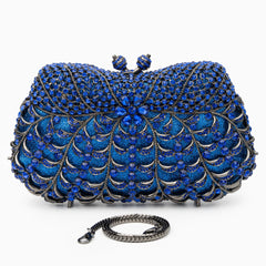 ALYSSA RHINESTONES CLUTCH BAG – BLUE