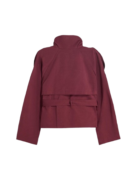 NATALIE CLASSIC TRENCH JACKET - RED