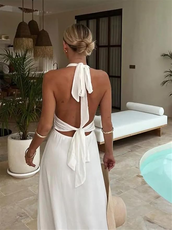 RARA Deep V-Neck Backless MAXI DRESS OHMABELLA RARA Deep V-Neck Backless MAXI DRESS OHMABELLA