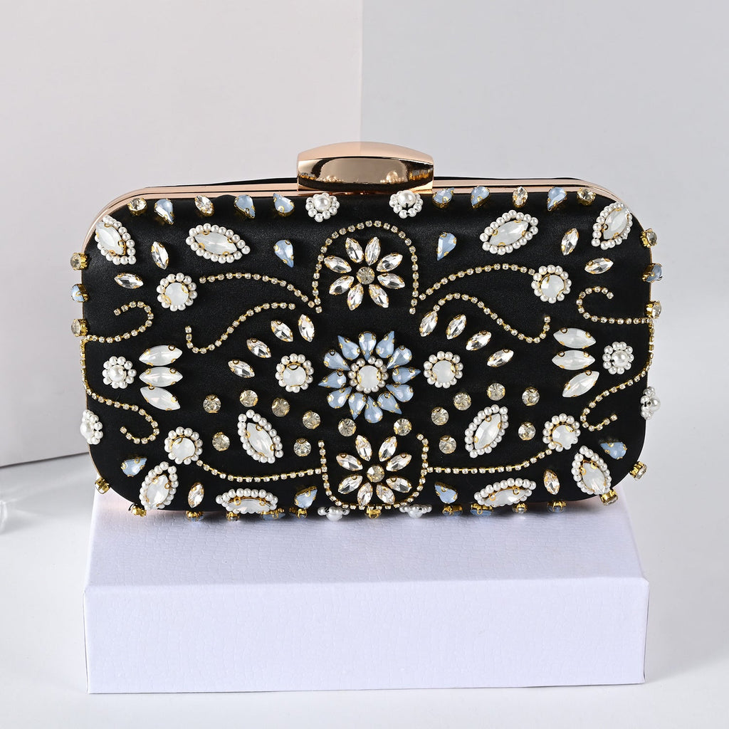Giselle Bead Embroidered Clutch Bag