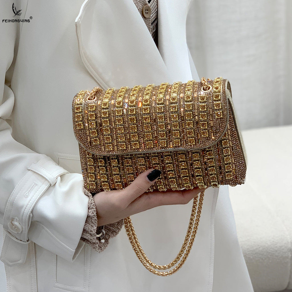 CHANTAL DIAMOND CLUTCH BAG