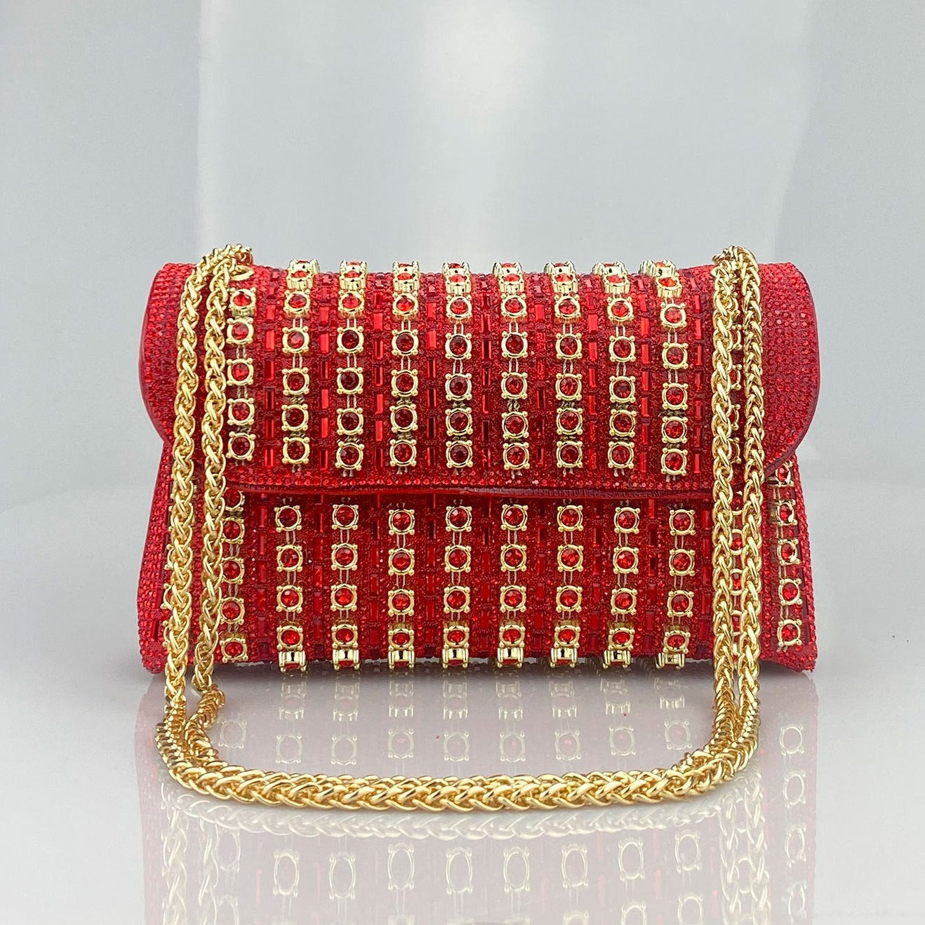 CHANTAL DIAMOND CLUTCH BAG
