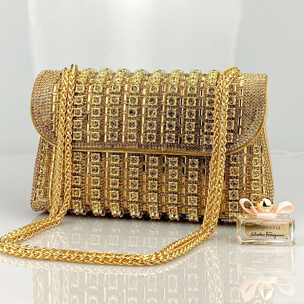 CHANTAL DIAMOND CLUTCH BAG