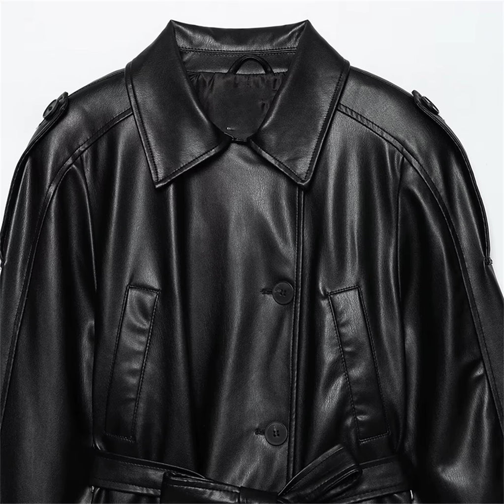 DiYiG WINDBREAKER LEATHER JACKET