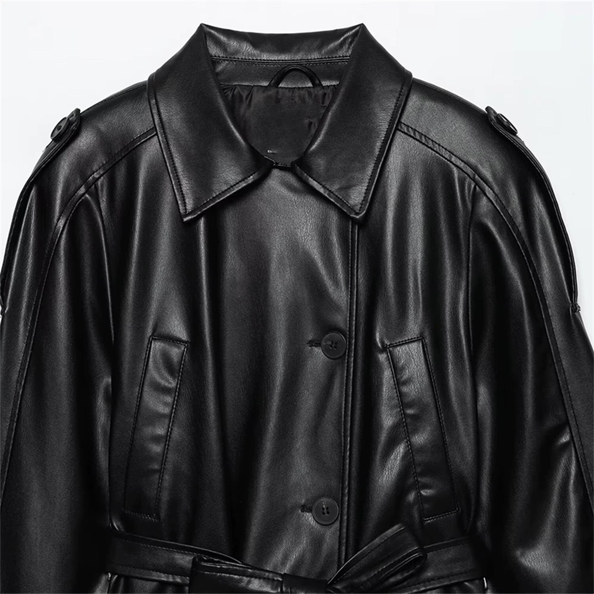 DiYiG WINDBREAKER LEATHER JACKET