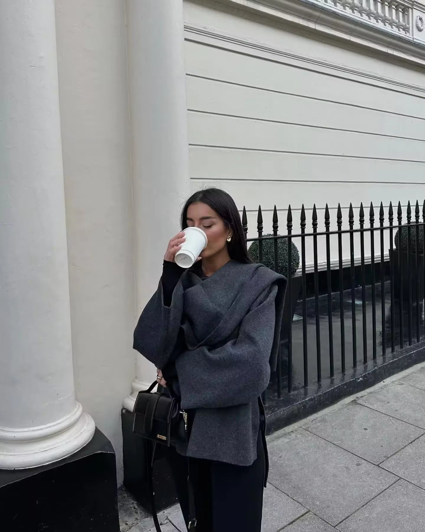 MAJESTIC GRACE SCARF COAT