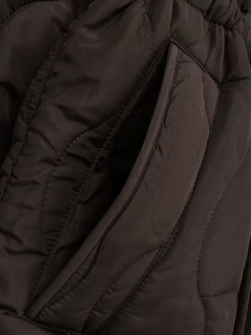 EMILY COLLAR HOODED COTTON JACKET