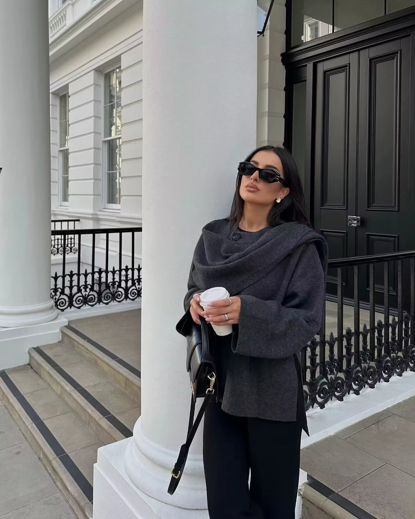 MAJESTIC GRACE SCARF COAT