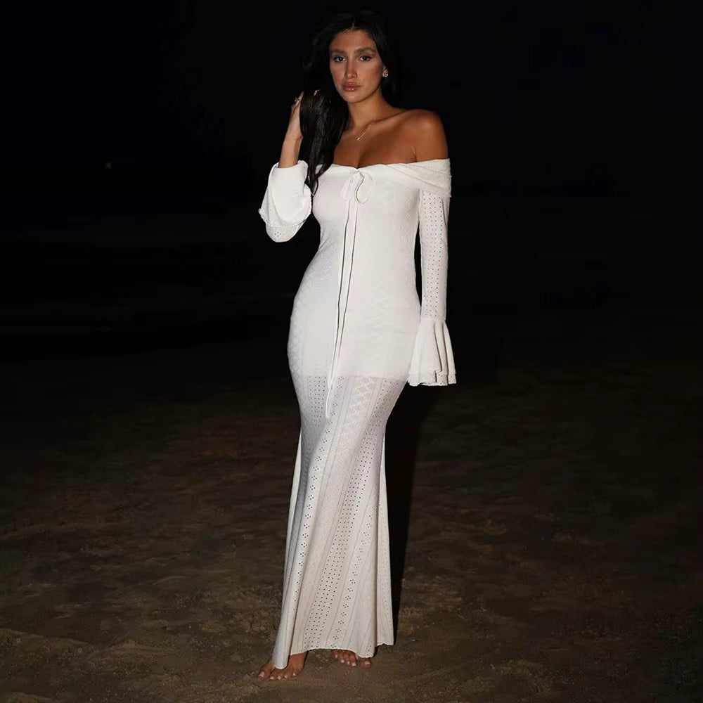 FENELLA FLARE SLEEVE MAXI DRESS