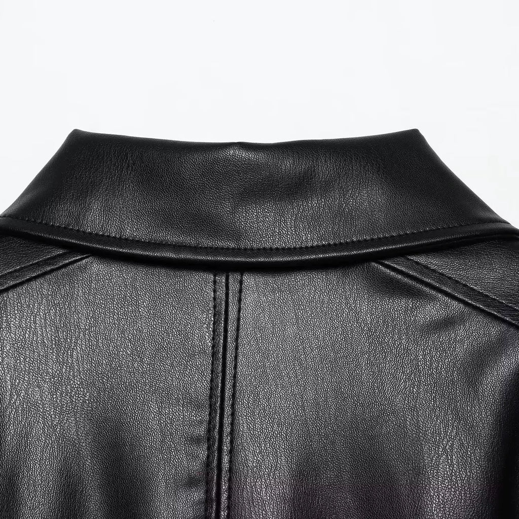 DiYiG WINDBREAKER LEATHER JACKET