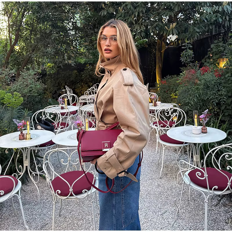 NATALIE CLASSIC TRENCH JACKET - KHAKI