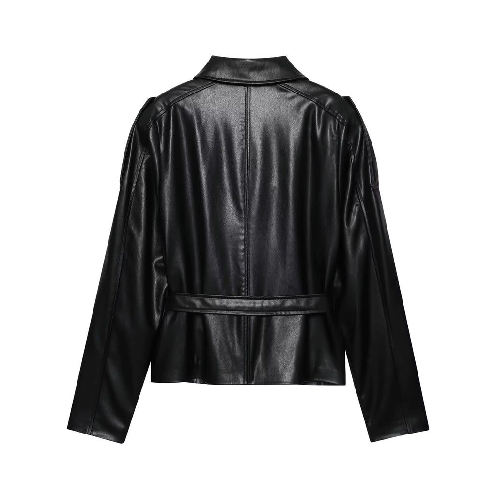 DiYiG WINDBREAKER LEATHER JACKET