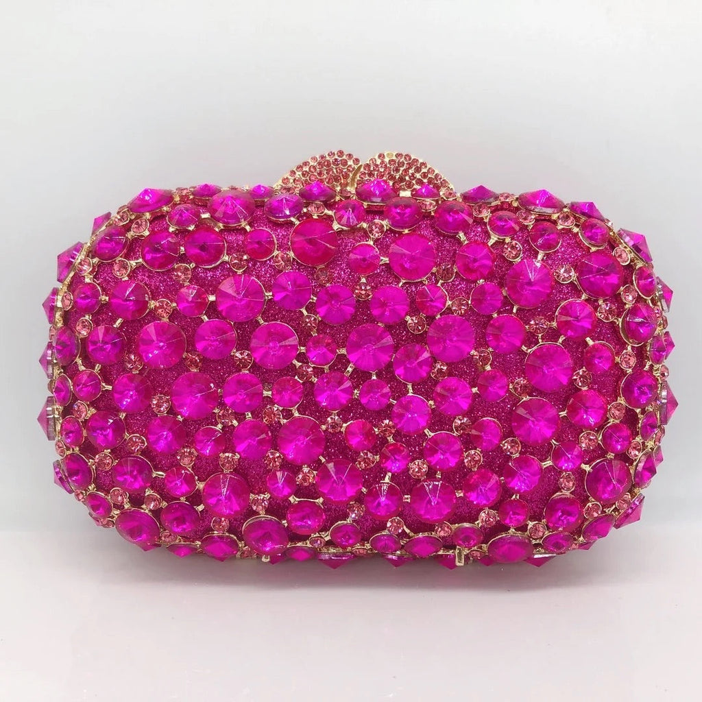JESSICA RHINESTONES CLUTCH BAG