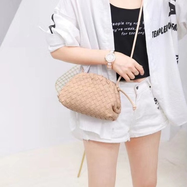 EUPHEMIA WOVEN CLOUD MESSENGER BAG