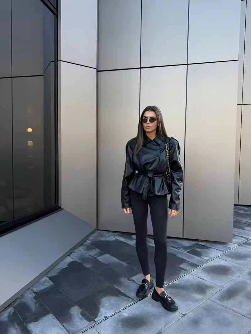 DiYiG WINDBREAKER LEATHER JACKET