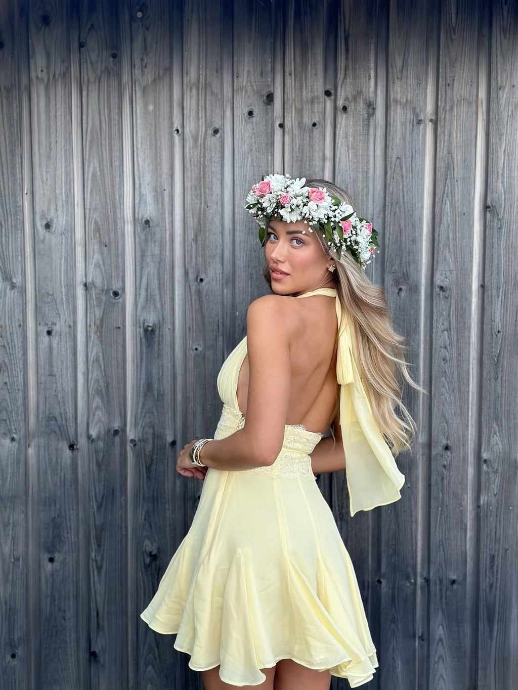 ELVIRA BACKLESS MINI DRESS