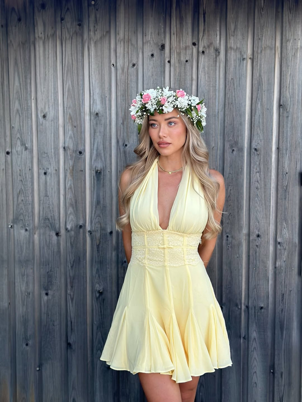 ELVIRA BACKLESS MINI DRESS