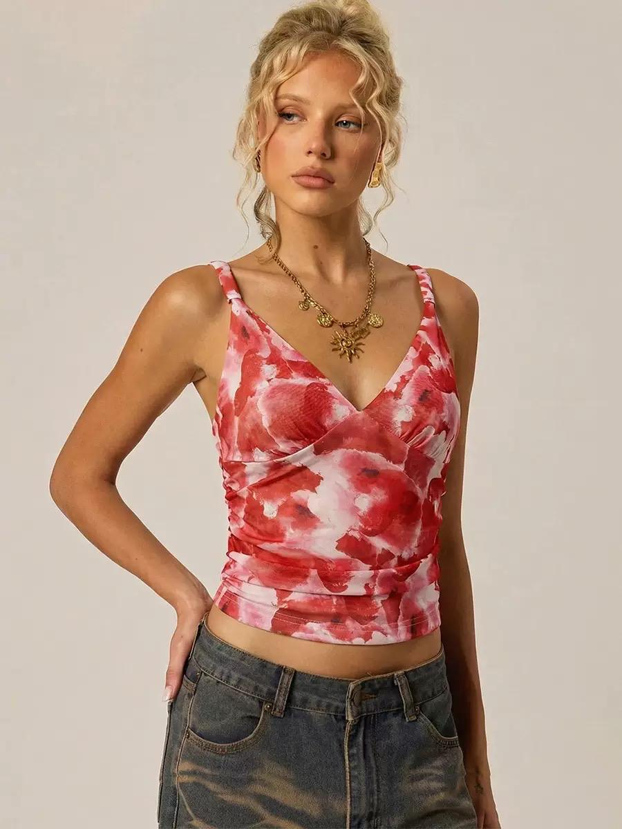 ALEXABDRA CUTOUT CROSS CROP TOP