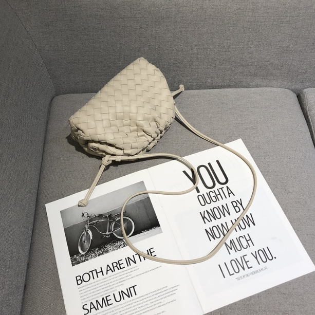 EUPHEMIA WOVEN CLOUD MESSENGER BAG