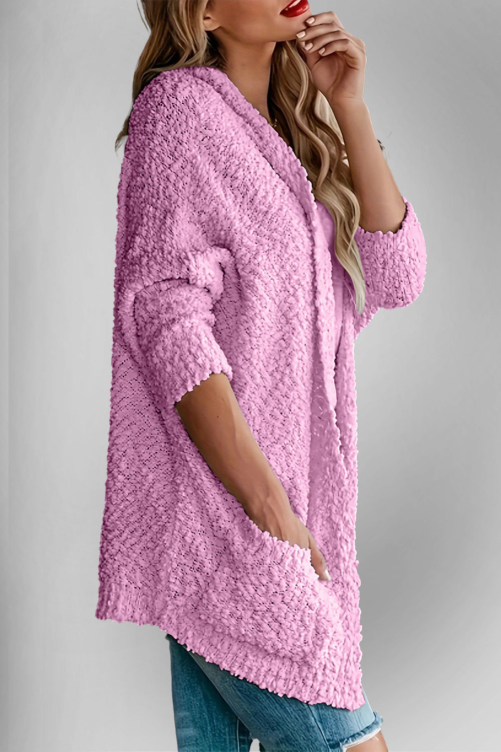 DEVINE OPEN FRONT LONG SLEEVE CARDIGAN