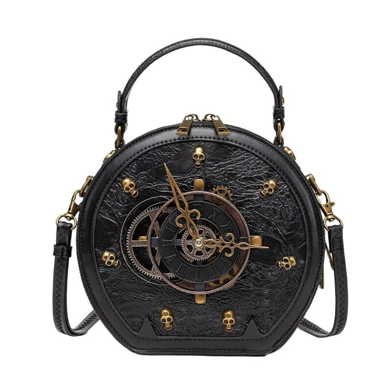 STEAMPUNK GOTHIC LEATHER SHOULDER & CROSSBODY BAG