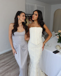 MIRAGE - CLASSIC GROOM CORSET LACE MAXI DRESS